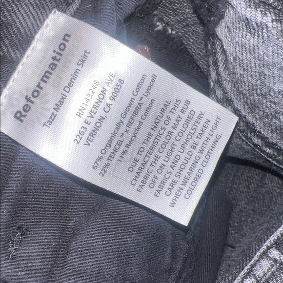 Reformation Tazz Paneled Organic Denim Skirt - Picture 8 of 10